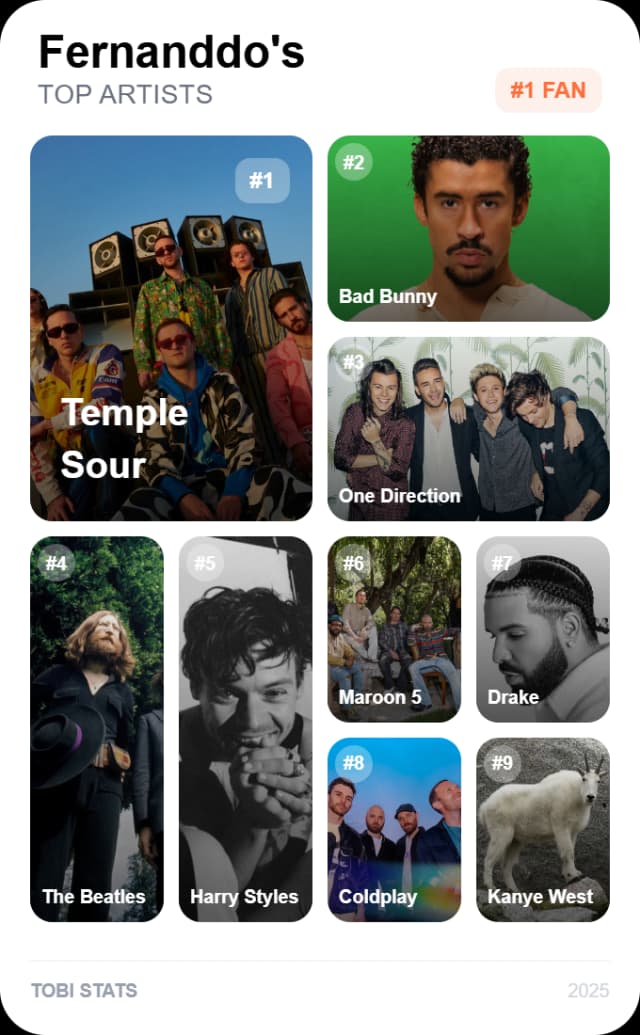 Spotify Recap Card 1